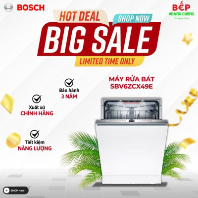 Máy rửa bát Bosch SBV6ZCX49E 
