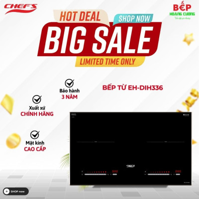Bếp từ đôi Chefs EH-DIH336