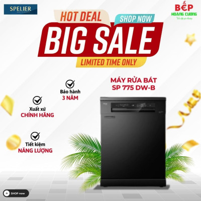 Máy rửa bát Spelier SP 775 DW-B