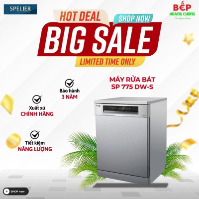 Máy rửa bát Spelier SP 775 DW-S