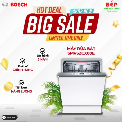 Máy rửa bát Bosch SMV6ZCX00E