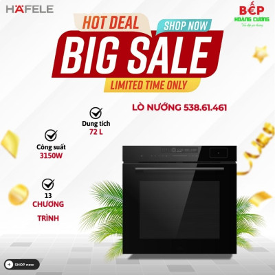 Lò nướng kết hợp hấp âm tủ Hafele HSO-8T72A 538.61.461