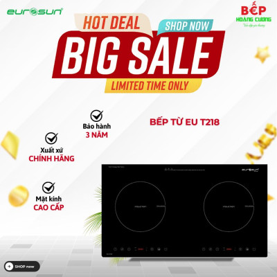 Bếp từ đôi Eurosun EU-T218 lắp âm