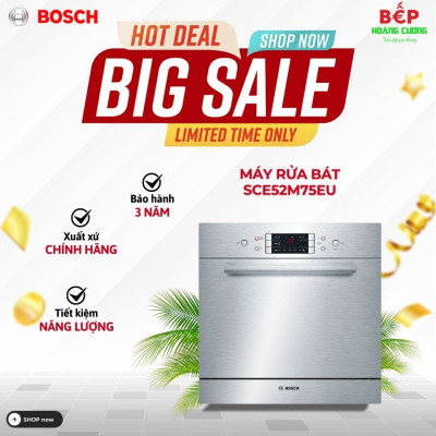 Máy rửa bát âm tủ BOSCH SCE52M75EU Serie 6