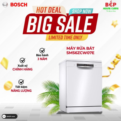 MÁY RỬA BÁT BOSCH SMS6ZCW07E