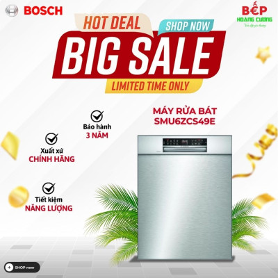 Máy rửa bát Bosch SMU6ZCS49E Serie 6
