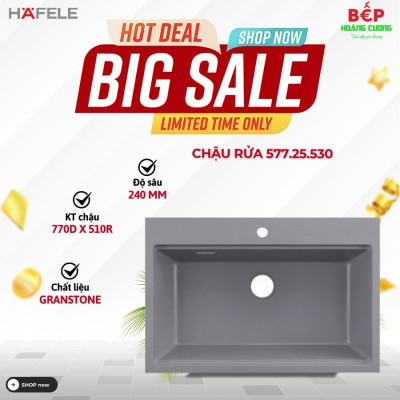 Chậu Rửa Hafele HS22-GEN1S90M - màu Xám 577.25.530