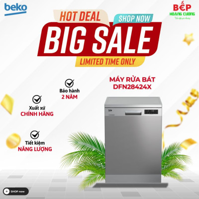 Máy rửa bát Beko DFN28424X 