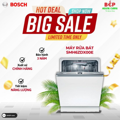 Máy rửa bát âm tủ Bosch SMH6ZDX00E