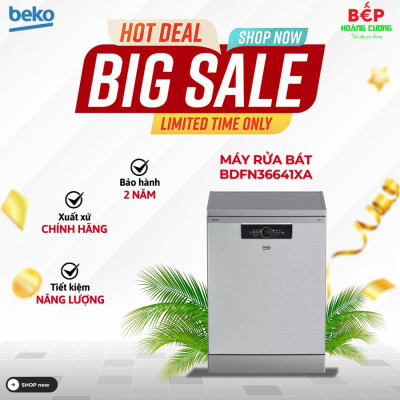 Máy rửa bát độc lập BEKO BDFN36641XA