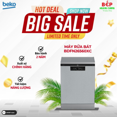 Máy rửa bát Beko BDFN26560XC