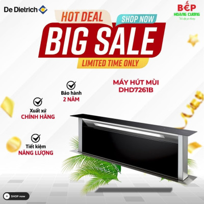 Máy hút mùi downdraft De Dietrich DHD7261B