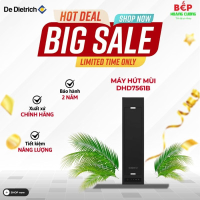 Máy hút mùi bilateral downdraft De Dietrich DHD7561B