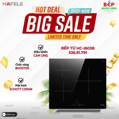 Bếp từ 3 vùng nấu Hafele 536.61.791