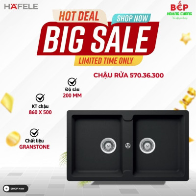 Chậu Rửa Đá Hafele HS19-GEN2S90 570.36.300