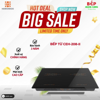 Bếp từ đôi Hawonkoo CEH-208-II