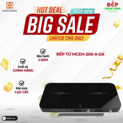 Bếp từ đôi Hawonkoo MCEH-200-II-GR di động