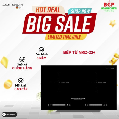 Bếp từ đôi Junger NKD-22+ lắp âm