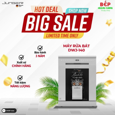 Máy rửa bát độc lập Junger DWJ-140