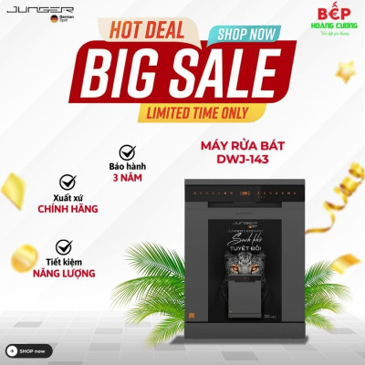 Máy rửa bát độc lập Junger Leopard DWJ-143