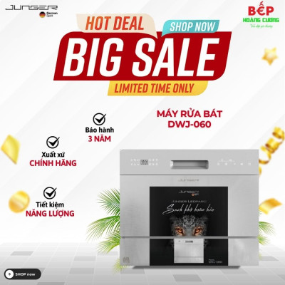 Máy rửa bát mini Junger Model DWJ-060