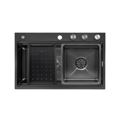 Chậu rửa bát 1 hố Kluger KWF8161FB-S76W Plus