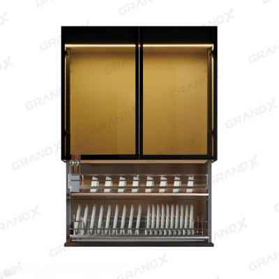 Giá bát đĩa nâng hạ điện thông minh Nan Oval GrandX XL.80EM