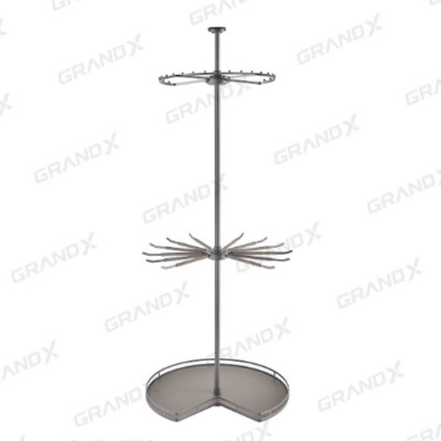 Kệ xoay góc tủ quần áo 270 độ 3 tầng GrandX XM.270C
