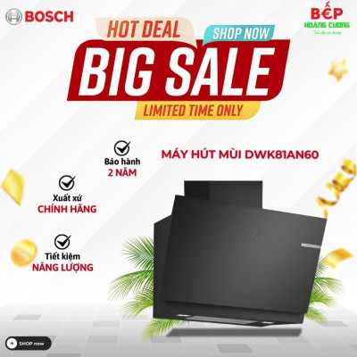 Máy hút mùi áp tường Bosch DWK81AN60 Serie 6