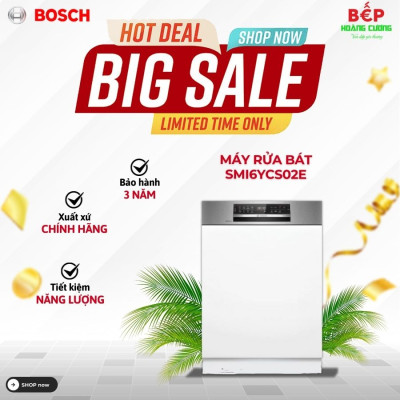 Máy rửa bát âm tủ Bosch SMI6YCS02E Serie 6