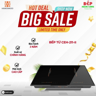 Bếp từ đôi Hawonkoo CEH-211-II