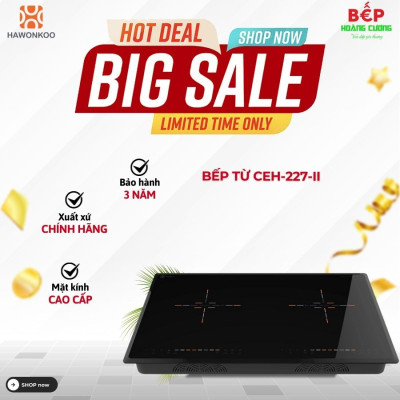 Bếp từ đôi Hawonkoo CEH-227-II