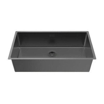 Chậu rửa bát inox 1 hố Hafele R25 HS25-SSN1S-760 567.24.483 Đen