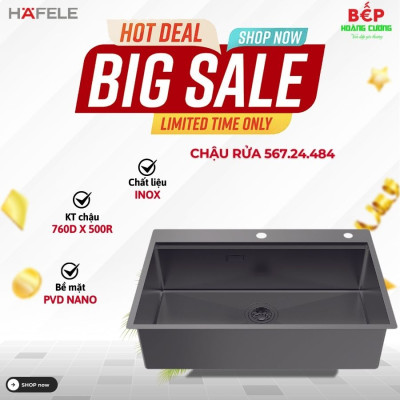 Chậu rửa bát Hafele WS R10 HS25-SSN1S-7650 567.24.484 Titan