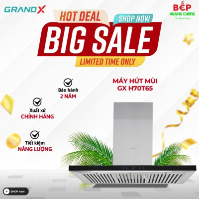 Máy hút mùi áp tường GrandX GX H70T65