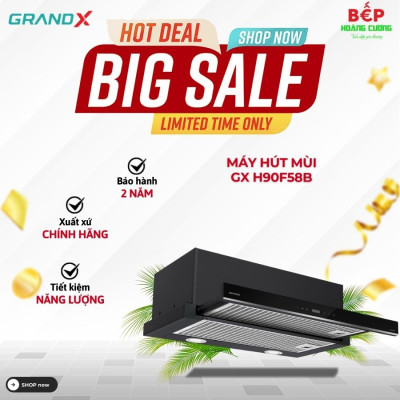 Máy hút mùi âm tủ GrandX GX H90F58B