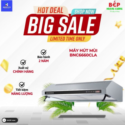Máy hút khói khử mùi BONUCCI BNC6660CLA