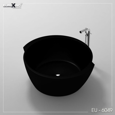 Bồn tắm Paula EuroKing không massage EU-6049 Nhám/Đen