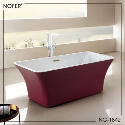 Bồn tắm EuroKing không massage NG-1842-1700 (With color black/red)