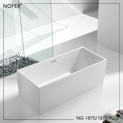 Bồn tắm EuroKing không massage NG-1875 PLUS (All White)