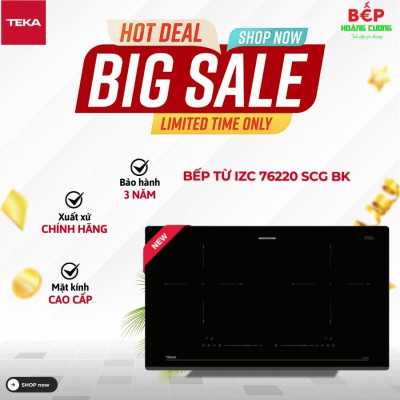 Bếp từ 2 vùng nấu IZC 76220 SCG BK 112510053