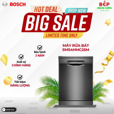 Máy rửa chén Bosch SMS4HMC25M Series 4