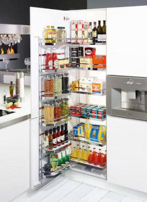 Phụ kiện tủ bếp Hafele 545.94.611 bộ rổ 6 tầng TANDEM 450/1100mm