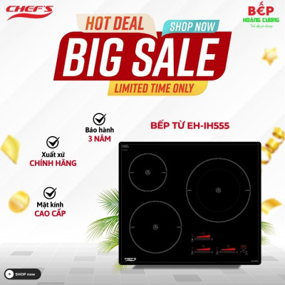Bếp từ 3 vùng nấu Chefs EH-IH555