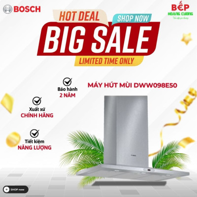 Máy hút mùi treo tường Bosch DWW098E50