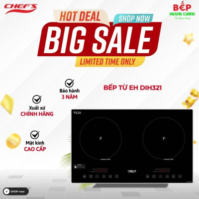 Bếp từ đôi Chefs EH-DIH321