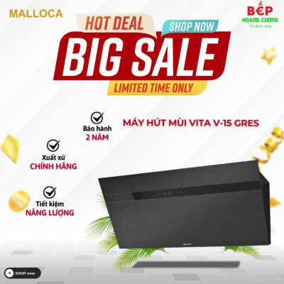 Máy hút khói khử mùi áp tường VITA V-15 GRES