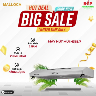 MÁY HÚT KHÓI KHỬ MÙI CLASSIC MALLOCA H365.7
