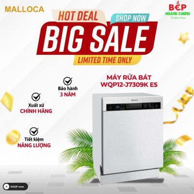 MÁY RỬA BÁT ÂM TỦ MALLOCA WQP12-J7309K E5