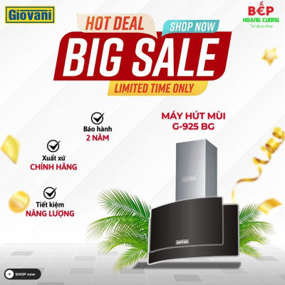 MÁY HÚT MÙI GIOVANI G-925 BG 
